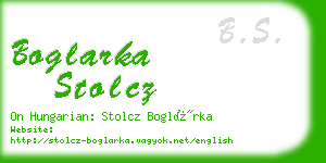 boglarka stolcz business card